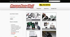 Desktop Screenshot of garagedoorstuff.com